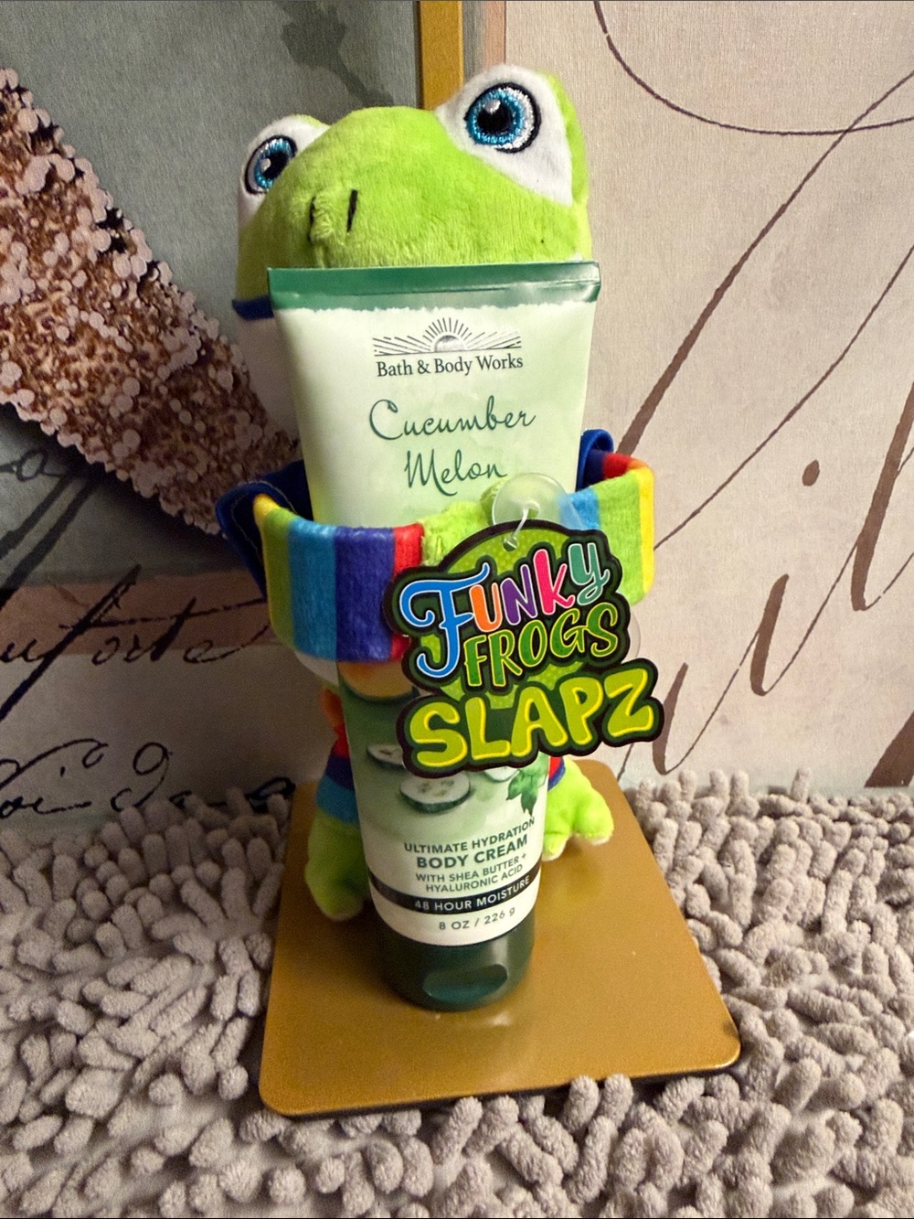 Bath & Body Works & Funky frog Slapz “I the youngest rules don’t apply “